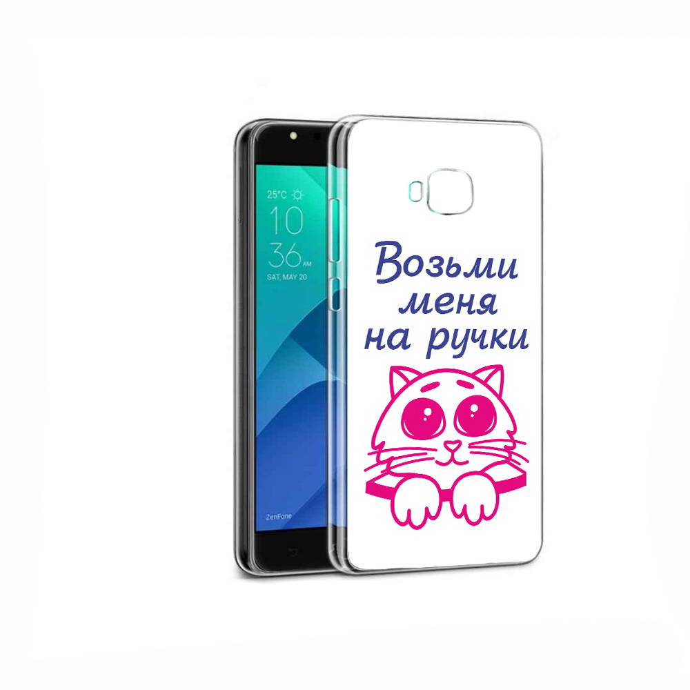 

Чехол MyPads Tocco для Asus ZenFone 4 Selfie мяу, Прозрачный, Tocco