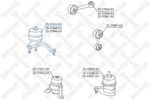 

Опора двигателя Stellox 2517952sx