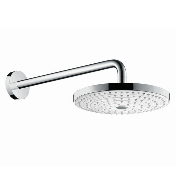 фото 26466400 верхний душ raindance select s 240 2jet с держателем 390 мм, ?’, белый/хром hansgrohe