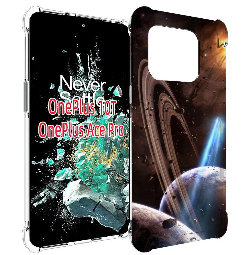 

Чехол MyPads сатурн в космосе для OnePlus 10T, Прозрачный, Tocco