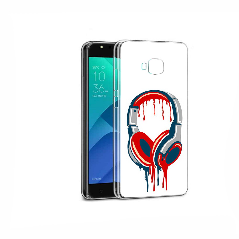 

Чехол MyPads Tocco для Asus ZenFone 4 Selfie не делай громко, Прозрачный, Tocco