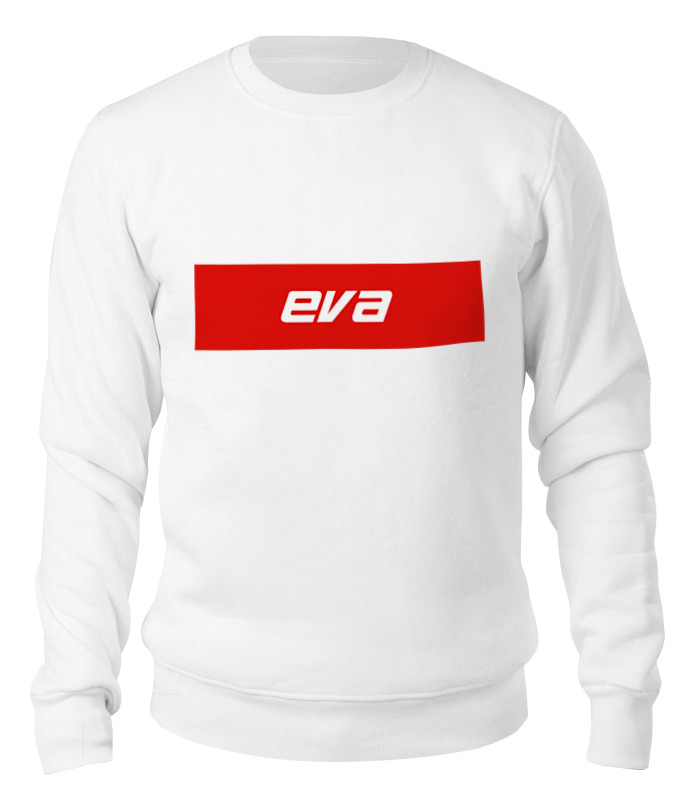 

Свитшот унисекс Printio Имя eva белый S, Имя eva