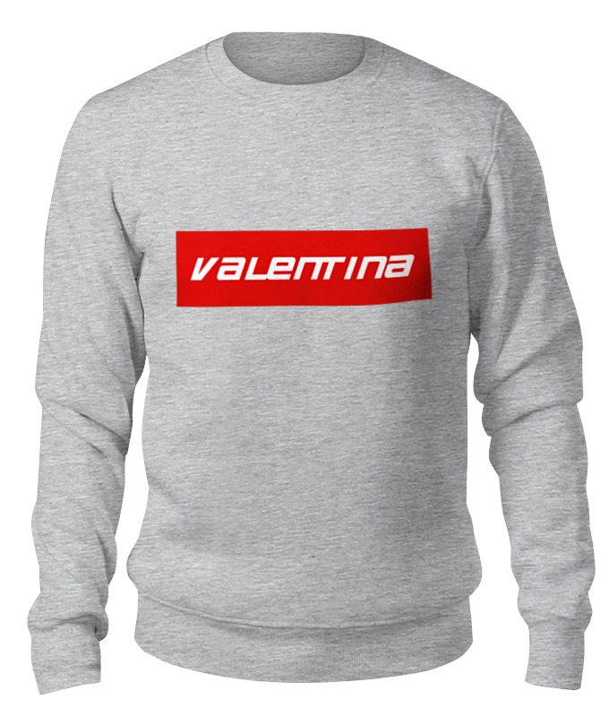 

Свитшот унисекс Printio Valentina серый S, Valentina