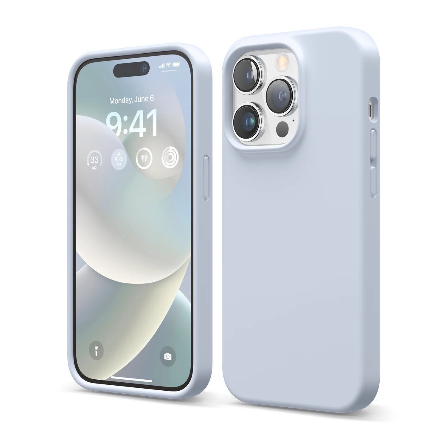 

Чехол силиконовый для Apple iPhone 15 Pro светло-синий