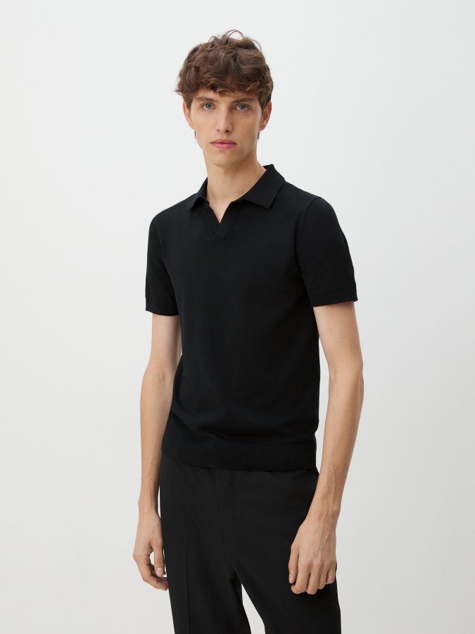 

Футболка мужская Maison David LY03 черная XL, Черный, LY03