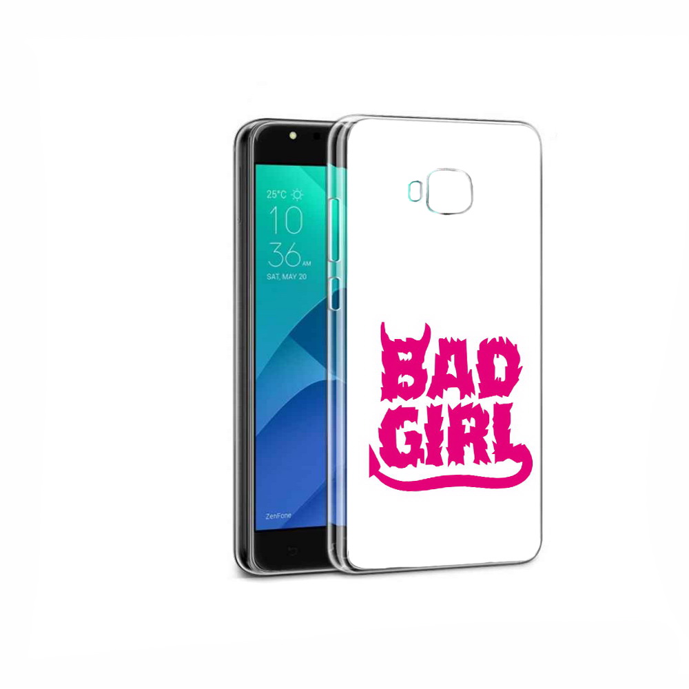 

Чехол MyPads Tocco для Asus ZenFone 4 Selfie плохая девочка, Прозрачный, Tocco