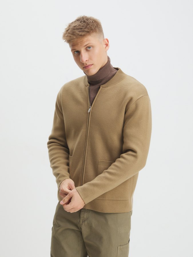 

Кардиган мужской Maison David JK16 коричневый 2XL, JK16