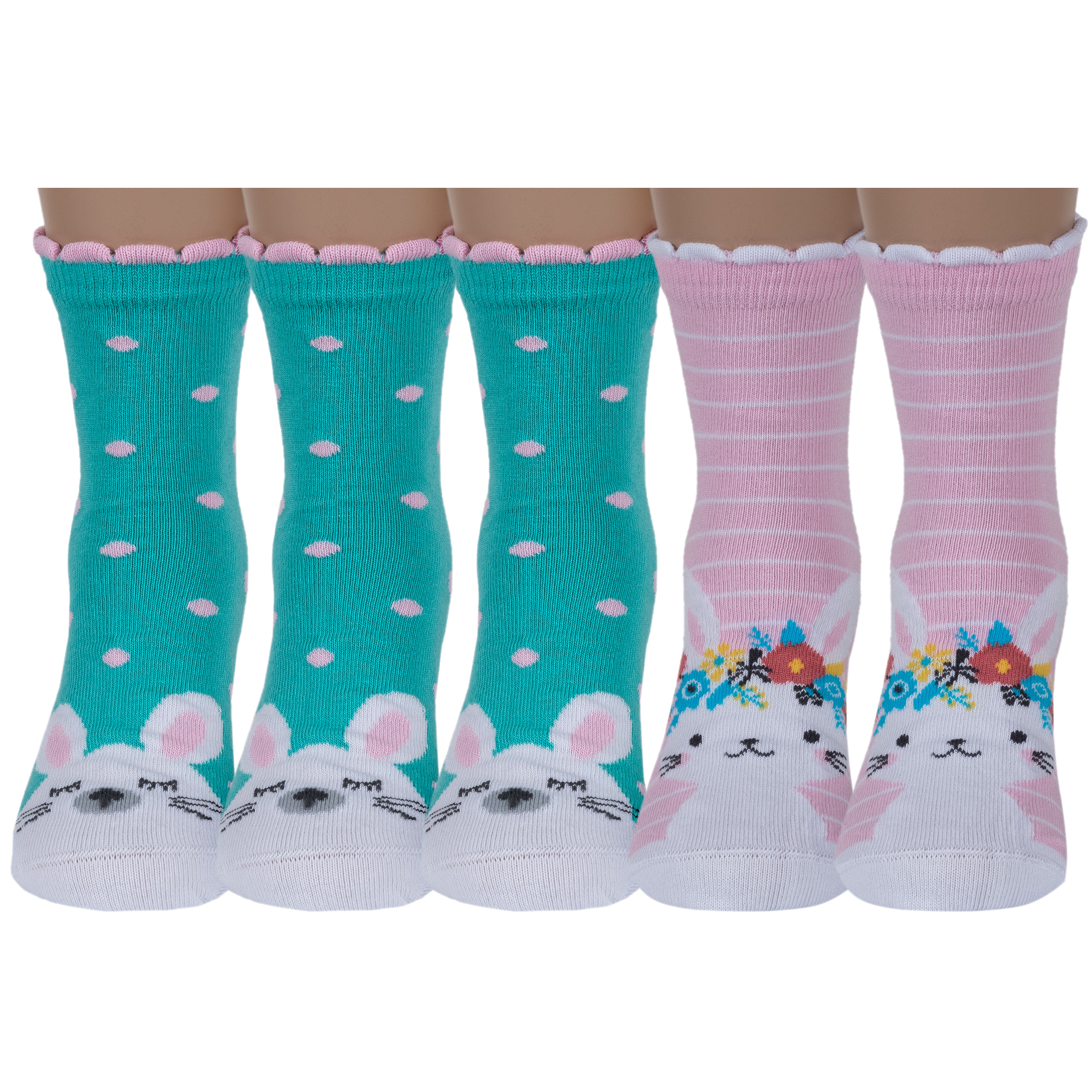 

Носки детские Rusocks 5-ДТ-95/1 цв. бирюзовый; розовый; белый р. 14-16, 5-ДТ-95/1