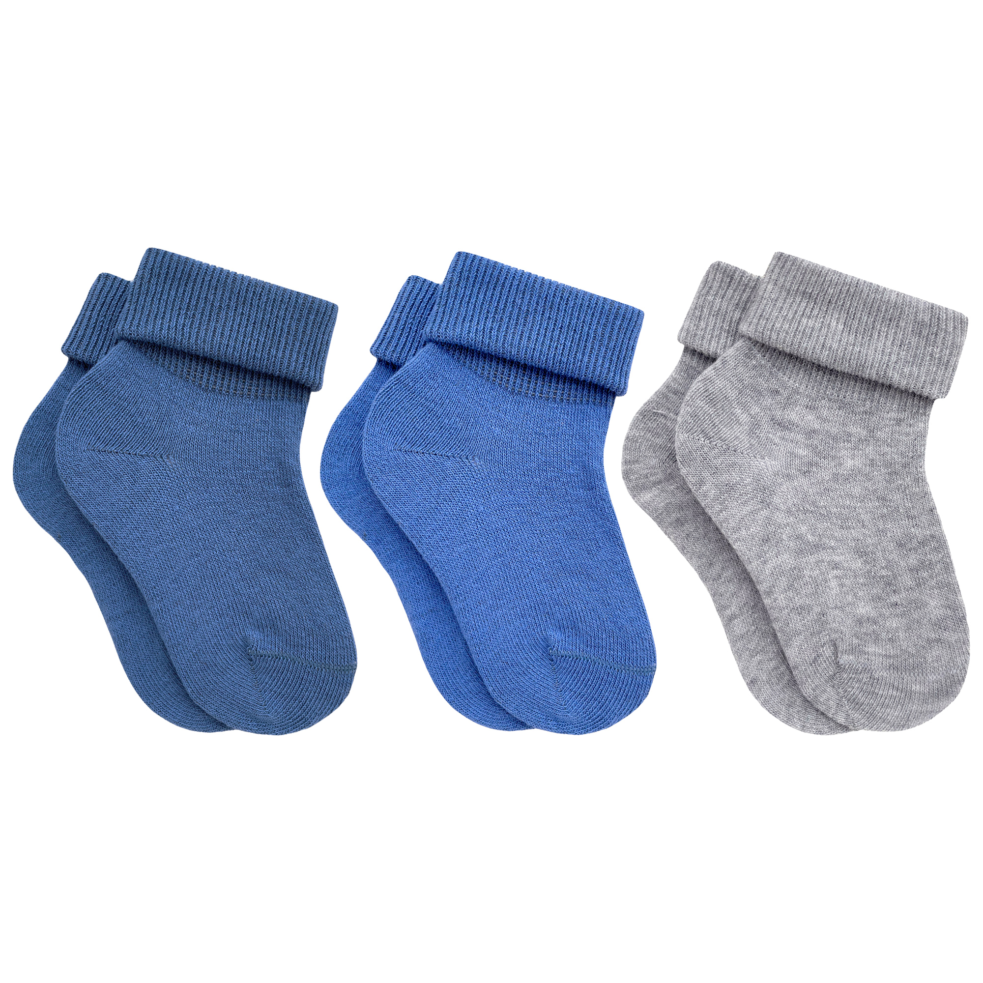Носки детские Rusocks 3-Д3-13783 цв. синий; серый; голубой р. 12-14