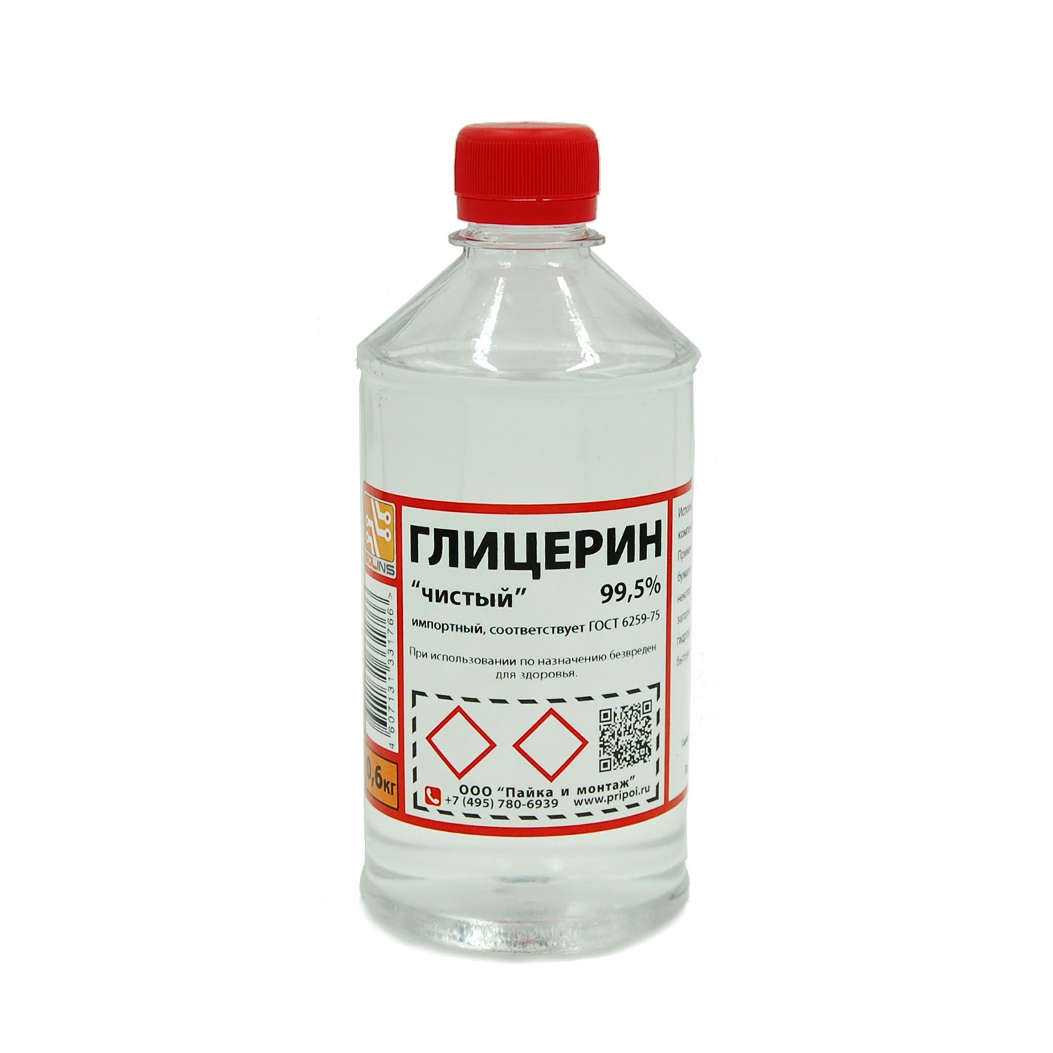 

Глицерин , 0,6 кг, Прозрачный