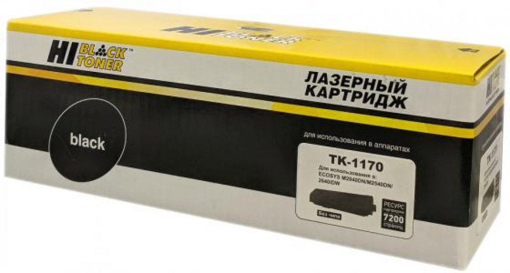 

Тонер-картридж для лазерного принтера Hi-Black HB-TK-1170 Black, совместимый, Черный