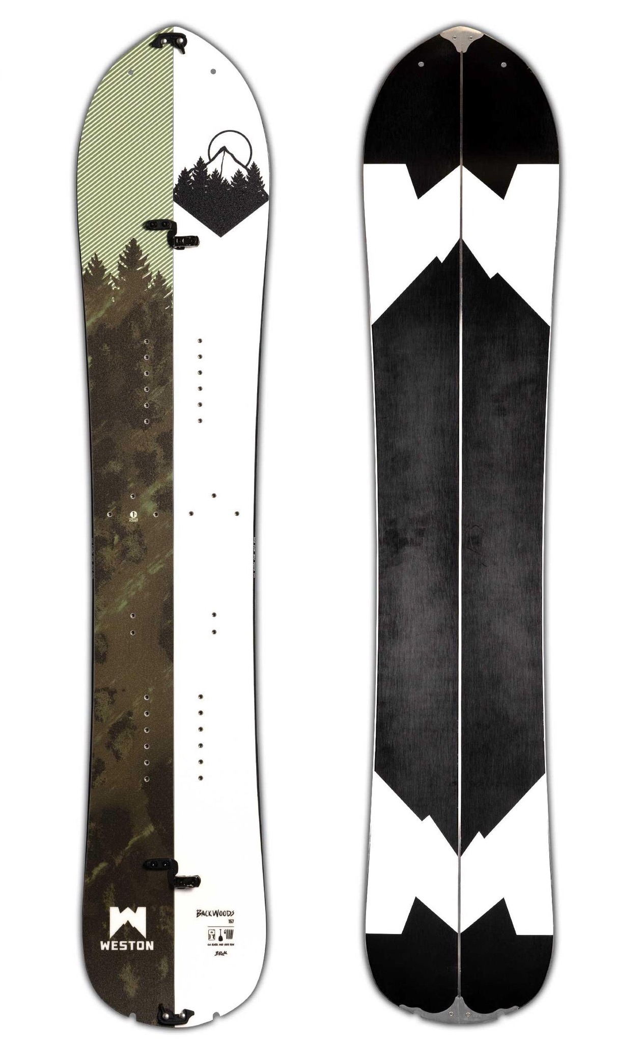 

Сплитборд Weston Backwoods 2022-23 Green (См:157), Backwoods
