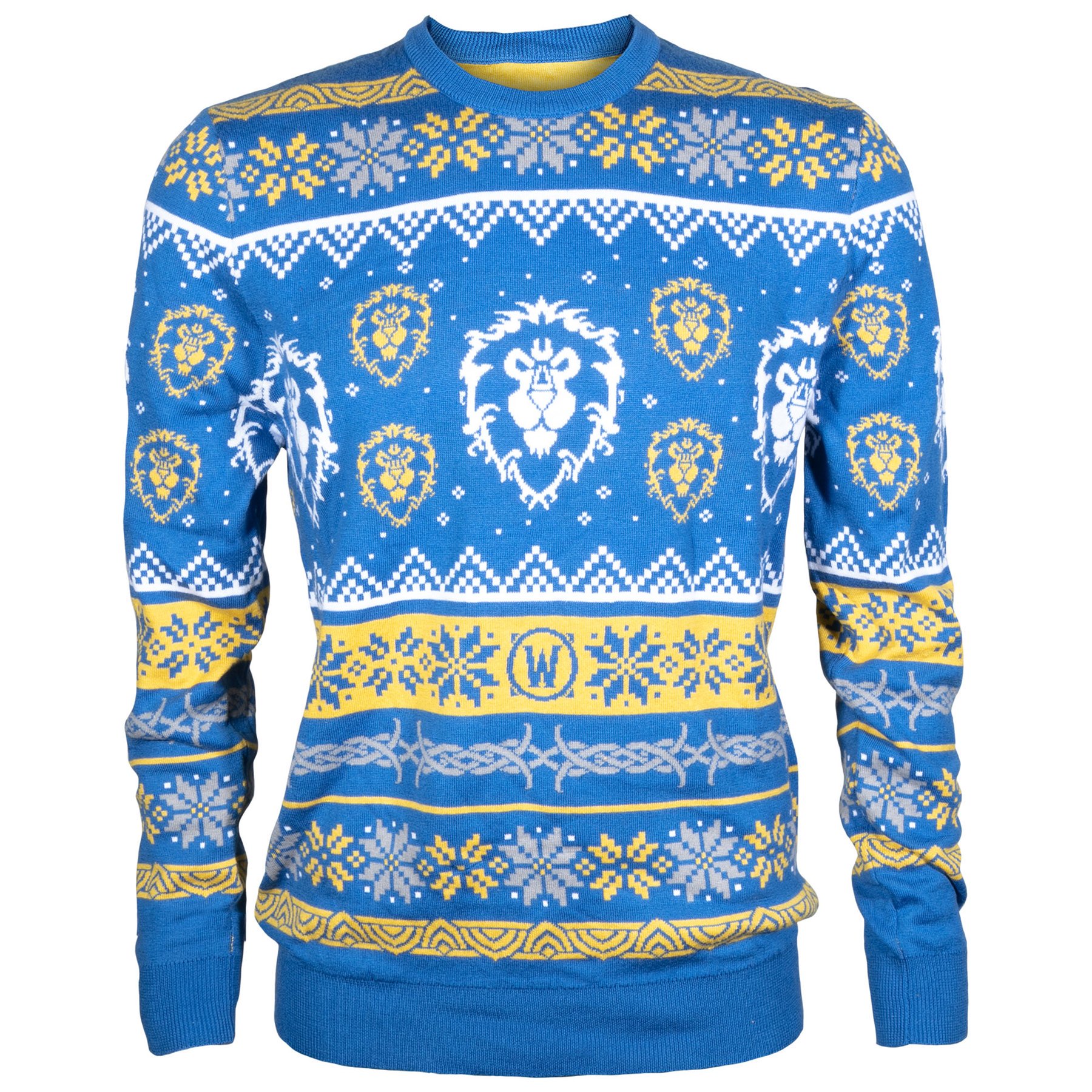 Свитер мужской Blizzard World of Warcraft Alliance Ugly Holiday Sweater голубой M