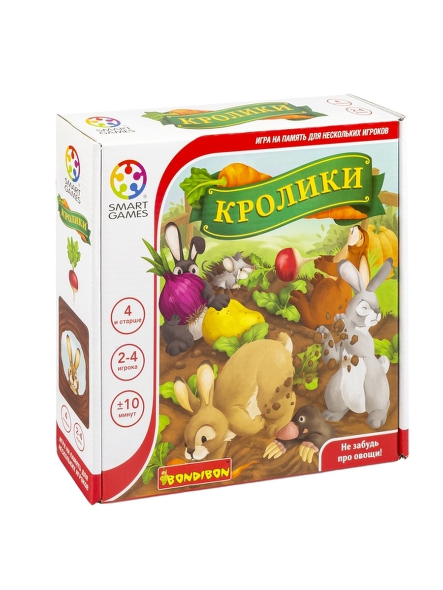 

Многопользовательская игра на память Bondibon Кролики