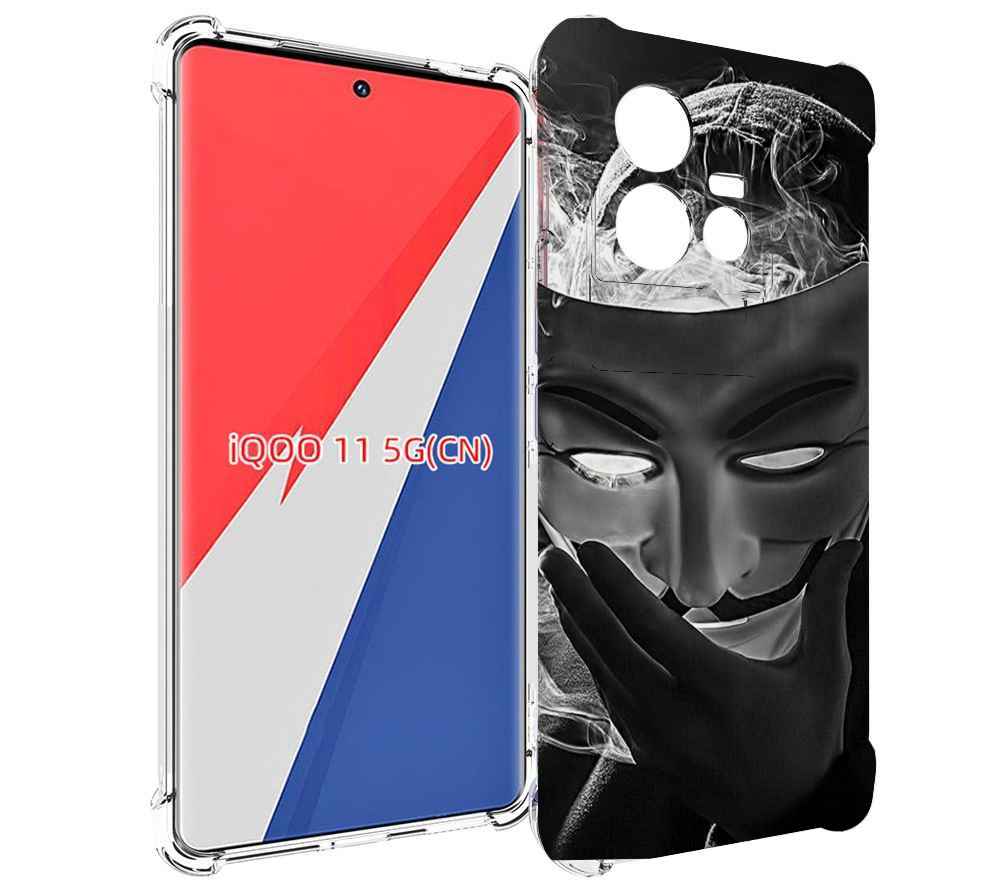 

Чехол MyPads Маска для Vivo iQOO 11, Прозрачный, Tocco