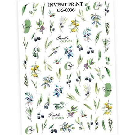 

Набор, iNVENT PRiNT, Слайдер-дизайн «Осень. Оливки. Веточки. Листья» №OS-36, 3 шт.