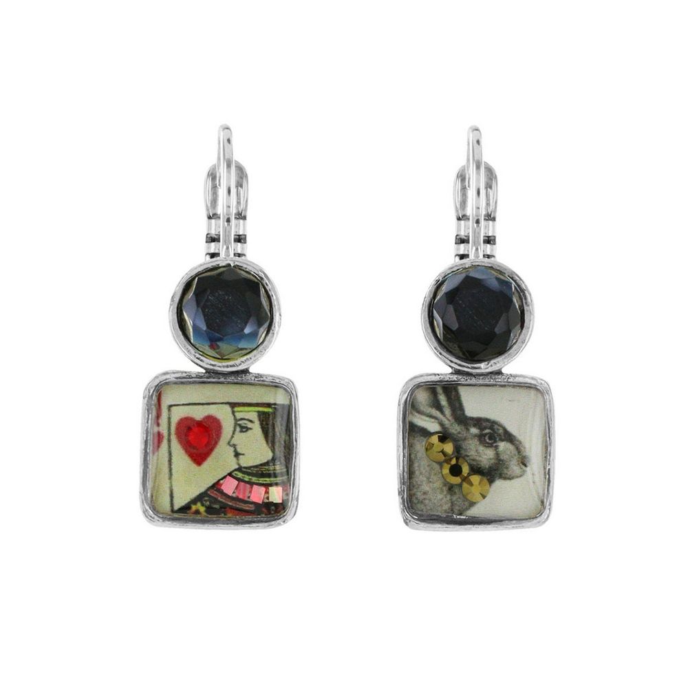 

Серьги из бижутерного сплава со смолой TARATATA TT-W22-23792-103, TT-W22-23792-103