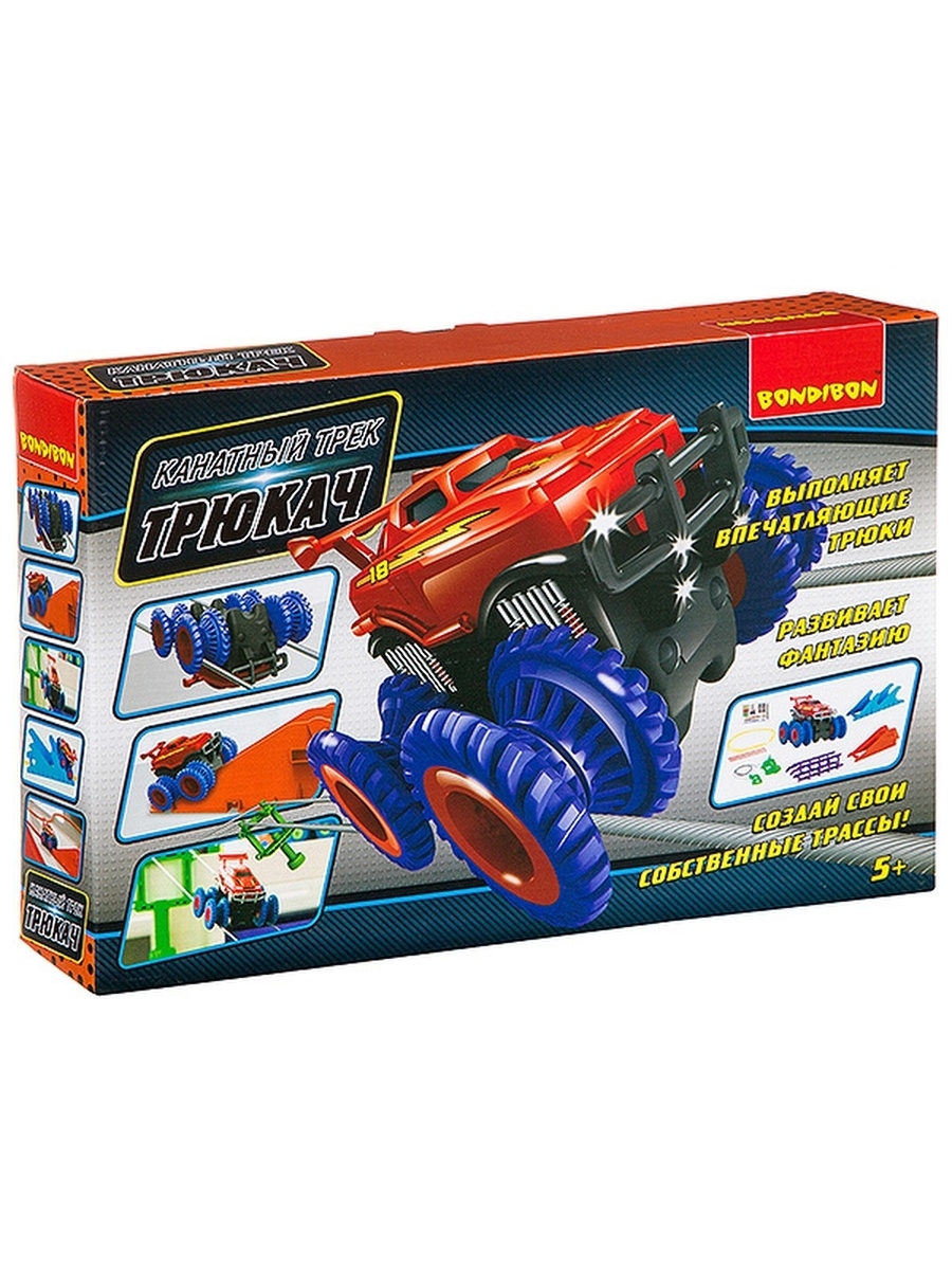 

Развивающие игры Bondibon Канатный трек Трюкач, BOX 39х2,5х7,5 см