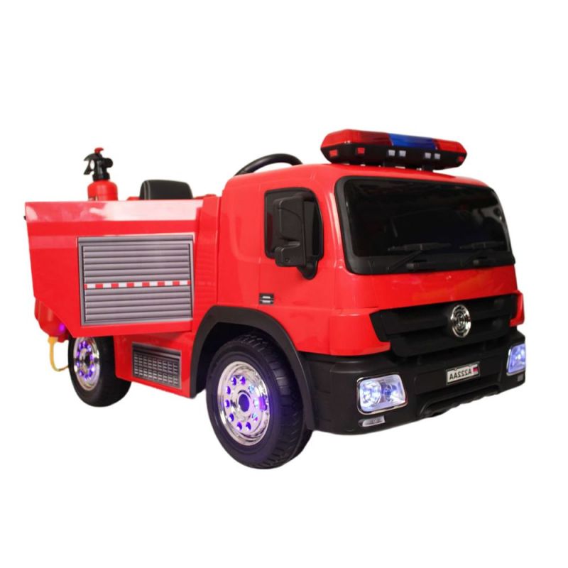 Детский электромобиль RIVERTOYS A222AA (пожарная) красный электромобиль rivertoys детский электроквадроцикл h001hh
