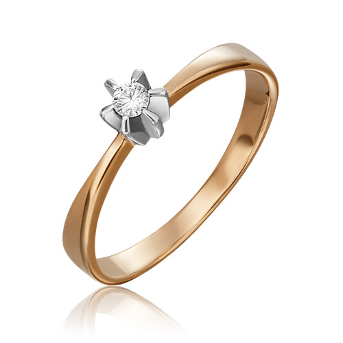 

Кольцо из золота с бриллиантом р. 15 PLATINA jewelry 01-0087-00-101-1111-30, 01-0087-00-101-1111-30