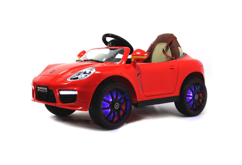 

Детский электромобиль RIVERTOYS A444AA красный (кожа-EVA)