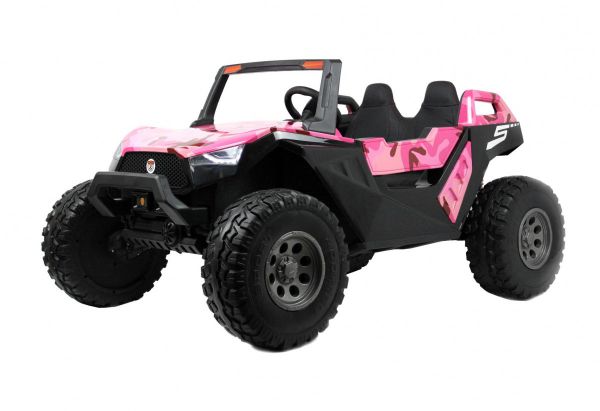 

Детский электромобиль RIVERTOYS A707AA 4WD розовый камуфляж