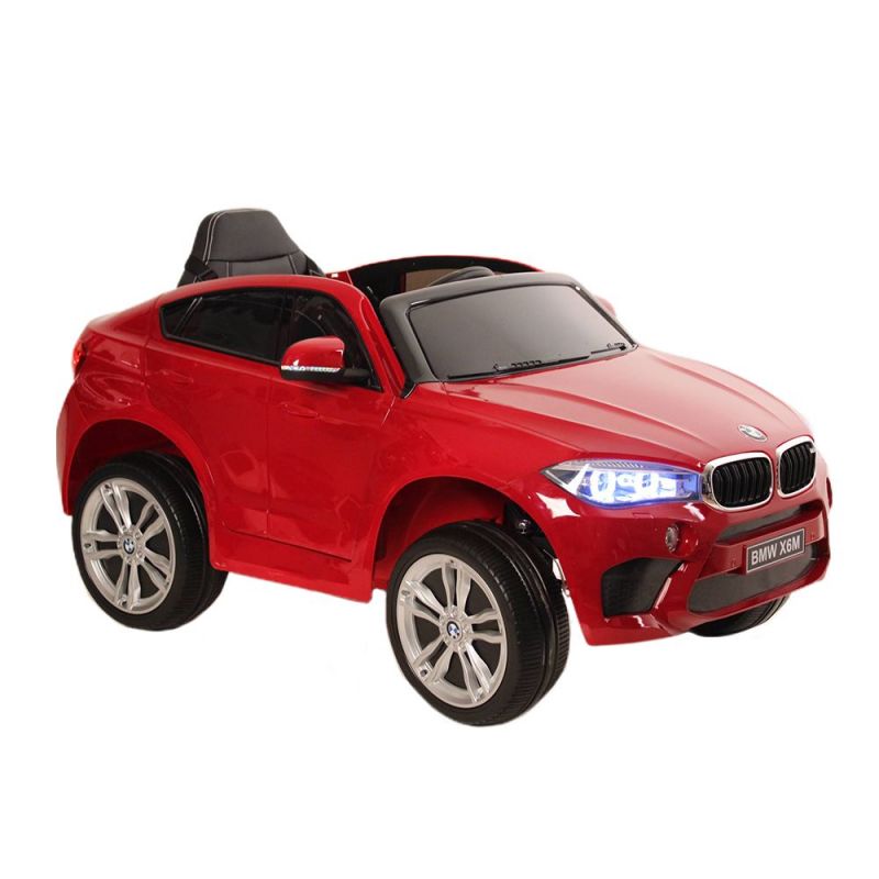 

Детский электромобиль RIVERTOYS BMW X6M (JJ2199) вишневый глянец, Бордовый