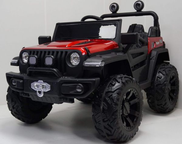 

Детский электромобиль RIVERTOYS C555CC 4WD вишневый глянец, Красный
