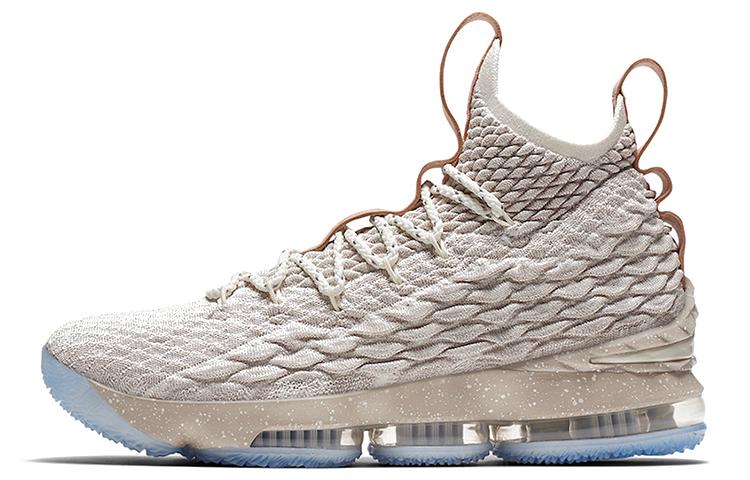 

Кроссовки унисекс Nike Lebron 15 бежевые 45 EU, Бежевый, Lebron 15