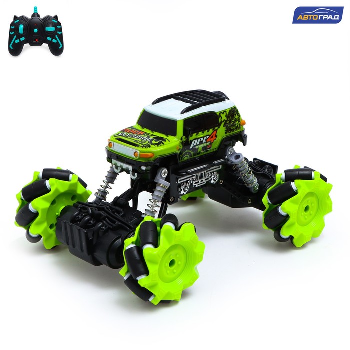 

Джип радиоуправляемый DRIFT, 4WD, дрифт, работает от аккумулятора, цвет зелёный