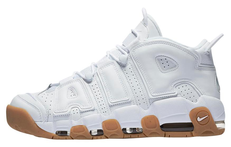 

Кроссовки унисекс Nike Air More Uptempo White Gum белые 44.5 EU, Белый, Air More Uptempo White Gum