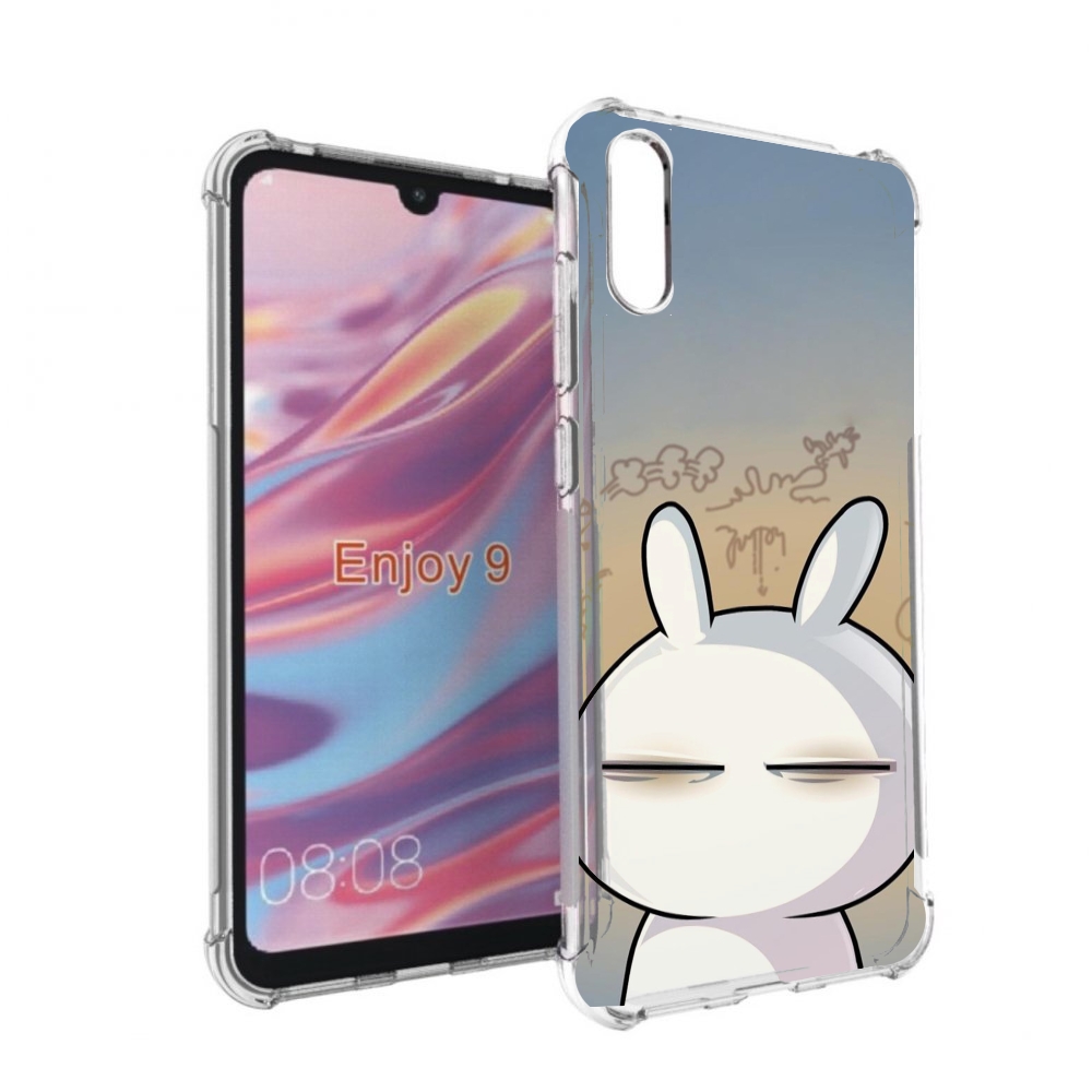 

Чехол бампер MyPads Подозрительный-зайка для Huawei Enjoy 9, Прозрачный, Tocco