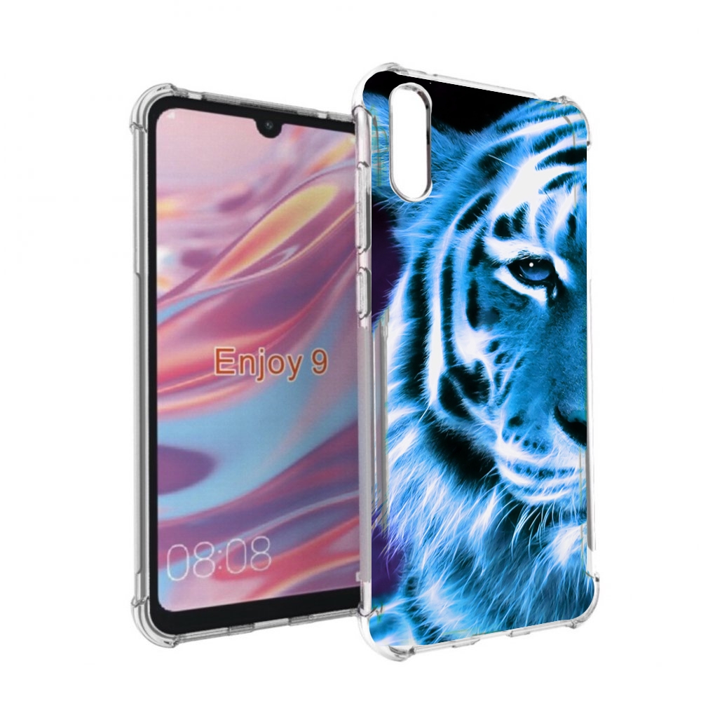 

Чехол бампер MyPads Половина-тигра мужской для Huawei Enjoy 9, Прозрачный, Tocco