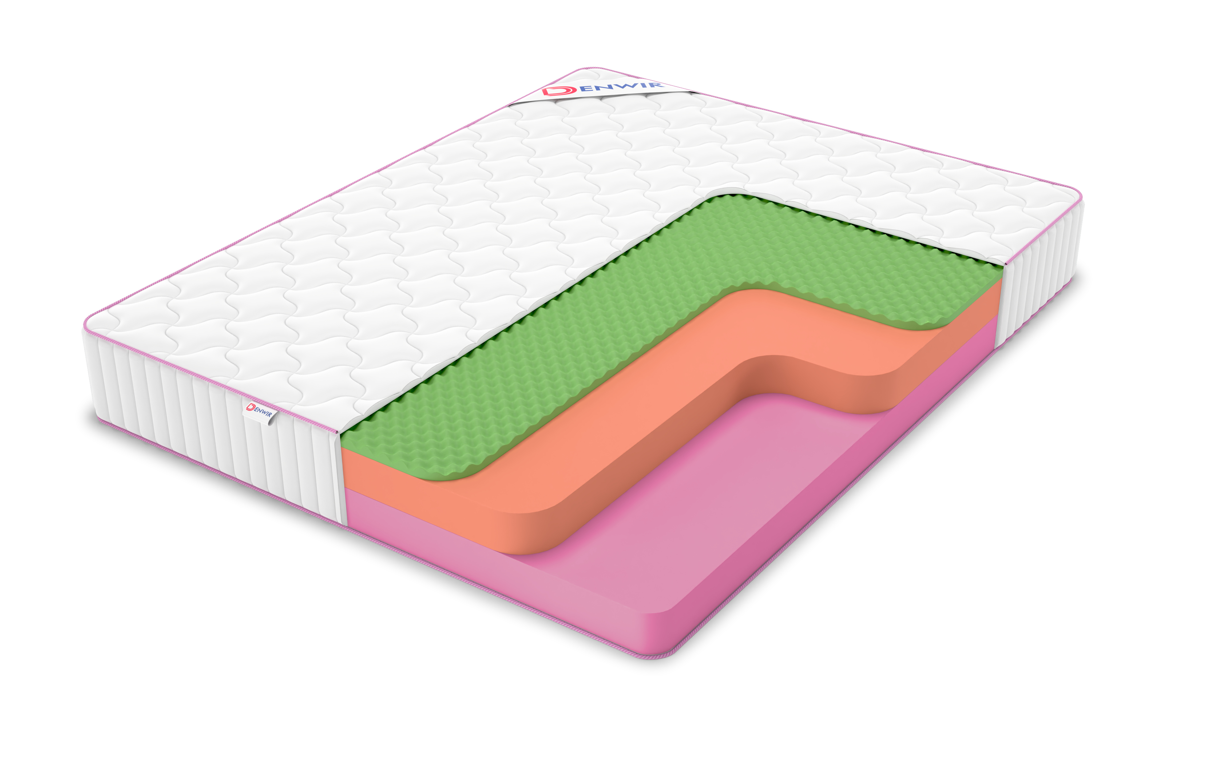 

Матрас беспружинный DENWIR MEGA TOP FOAM RELAX 23/chstmat_MTFR23_65x130, Белый, MEGA TOP FOAM RELAX 23