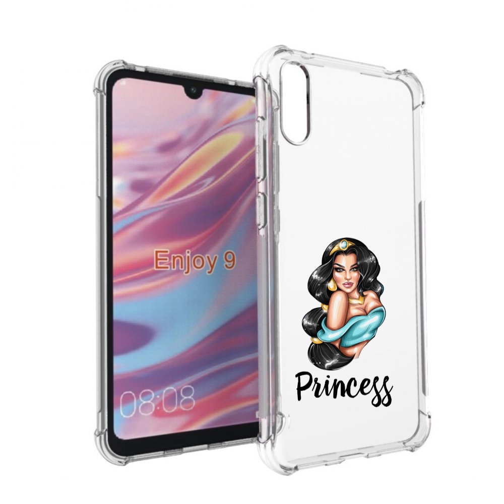 

Чехол бампер MyPads Принцесса-Жасмин женский для Huawei Enjoy 9, Прозрачный, Tocco
