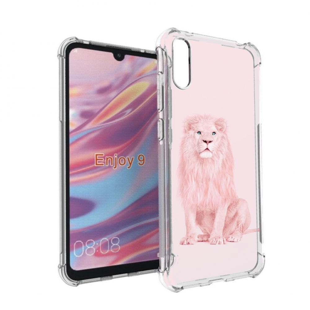 

Чехол бампер MyPads Розовый-лев для Huawei Enjoy 9, Прозрачный, Tocco