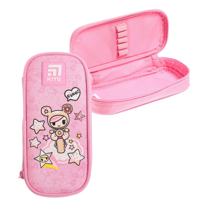 

Пенал мягкий футляр, Tokidoki, 45 х 210 х 95 мм, ткань