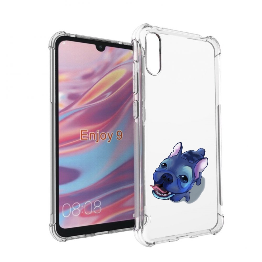 

Чехол бампер MyPads Синий Пес для Huawei Enjoy 9, Прозрачный, Tocco