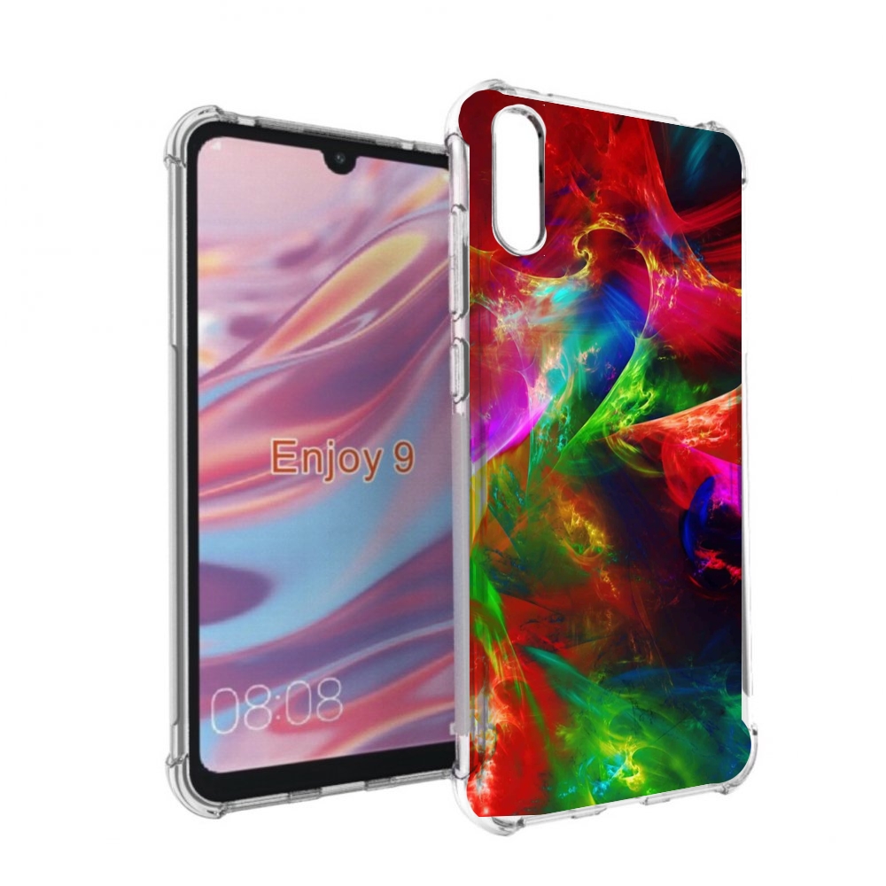 

Чехол бампер MyPads Сияние-красок для Huawei Enjoy 9, Прозрачный, Tocco