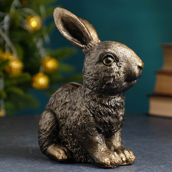 

Копилка "Зайчик" бронза, 17см