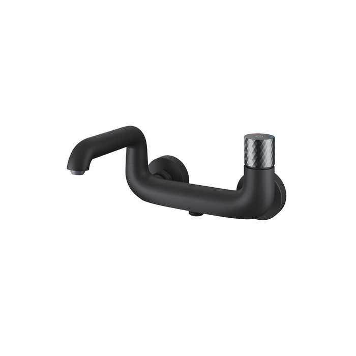 

Смеситель для ванны и душа Iddis Twist черный матовый TWIBLBTi02WA