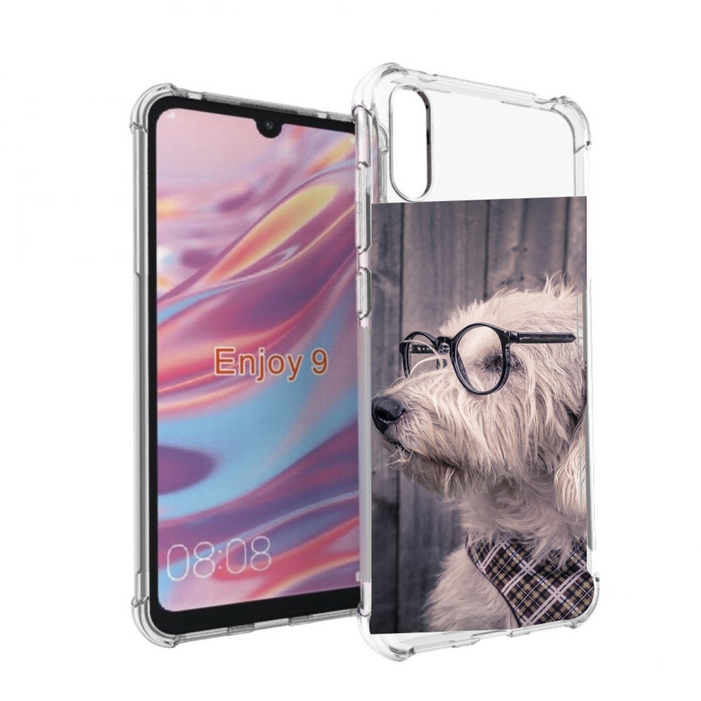 

Чехол бампер MyPads Собака-в-очках для Huawei Enjoy 9, Прозрачный, Tocco