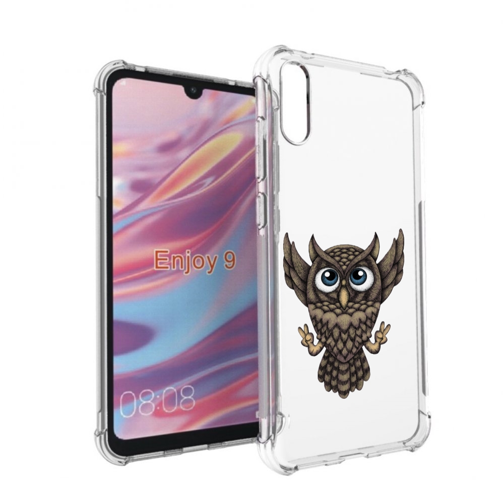 

Чехол бампер MyPads Сова для Huawei Enjoy 9, Прозрачный, Tocco