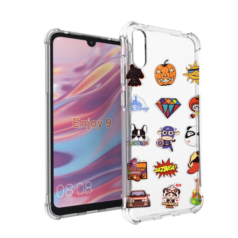 

Чехол бампер MyPads Стикеры-2 для Huawei Enjoy 9, Прозрачный, Tocco