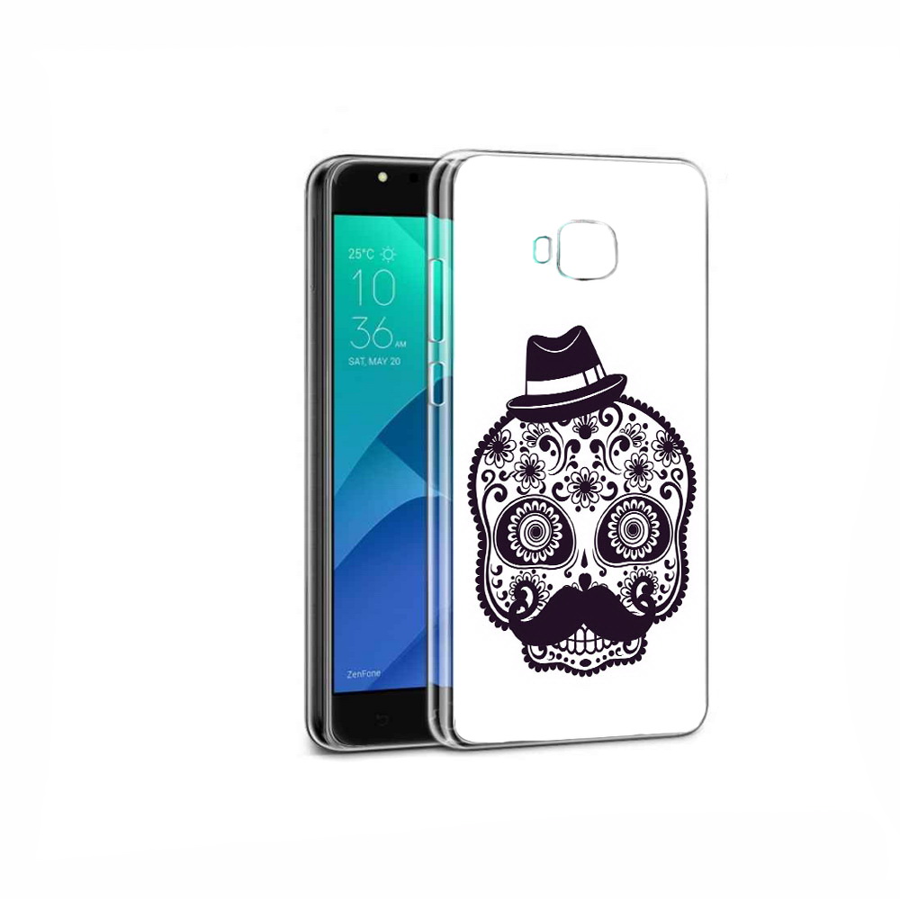 

Чехол MyPads Tocco для Asus ZenFone 4 Selfie разрисованный скелет, Прозрачный, Tocco