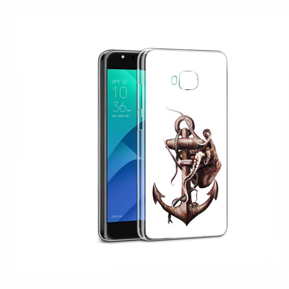 

Чехол MyPads Tocco для Asus ZenFone 4 Selfie ржавый якорь, Прозрачный, Tocco