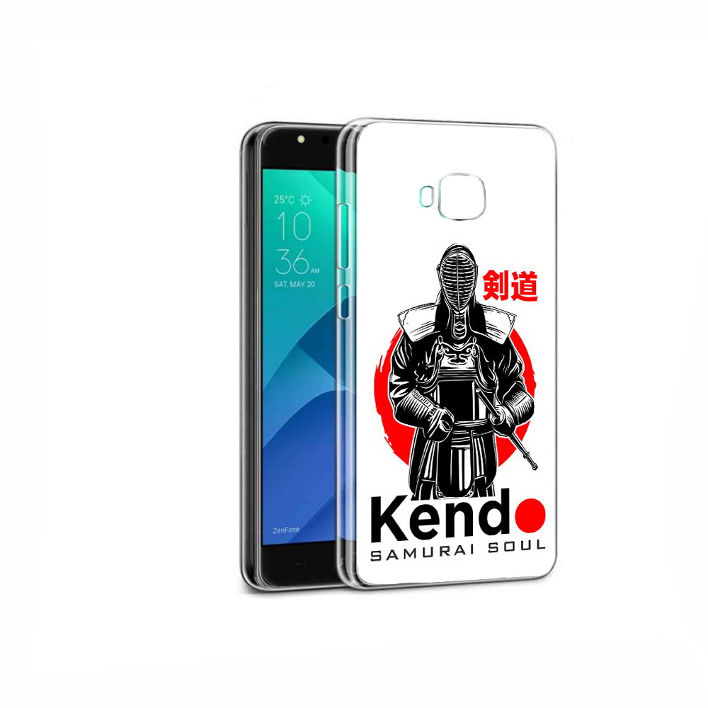 

Чехол MyPads Tocco для Asus ZenFone 4 Selfie рисованый самурай, Прозрачный, Tocco