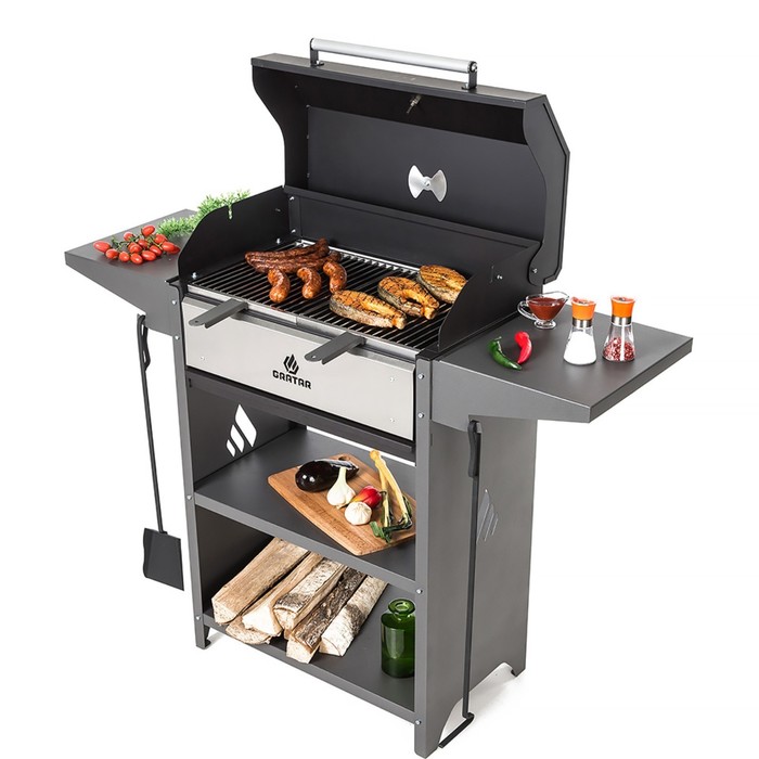 

Мангал GRATAR Family Optima BBQ FOB 2000, 2 мм, 133,2х44,1х111 см