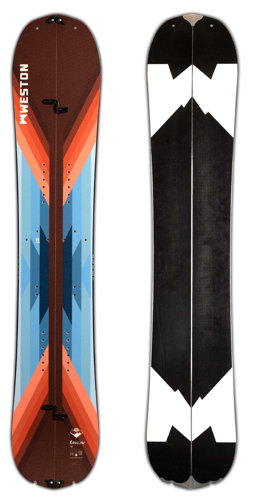 

Сплитборд Weston Ridgeline X Vernan Kee 285 2022-23 Orange (См:158), Разноцветный, Ridgeline X Vernan Kee 285