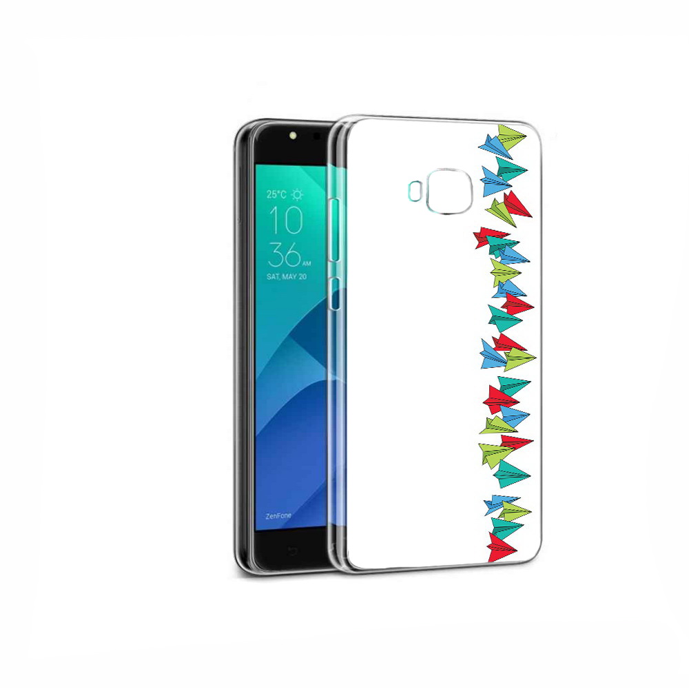 Чехол MyPads Tocco для Asus ZenFone 4 Selfie самолетики из листочков